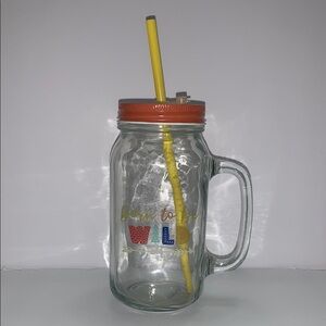 Splash Orange and Yellow Drinkware Set